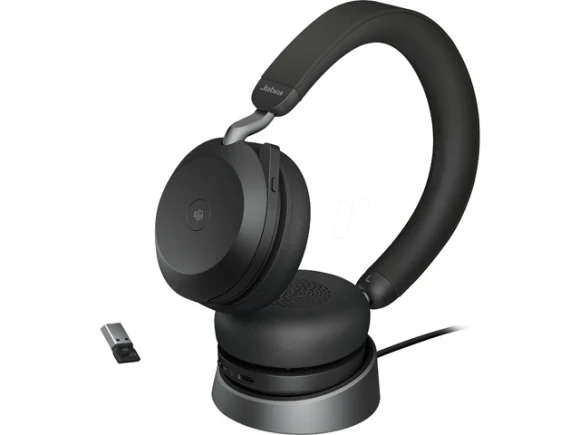 Wireless headset with charging stand, Black — Wireless Earbuds, Jabra