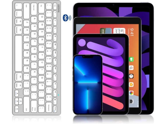 Bluetooth Keyboard for iPad, iPhone and Other Bluetooth-Enabled Devices — Bluetooth Keyboard, Arteck