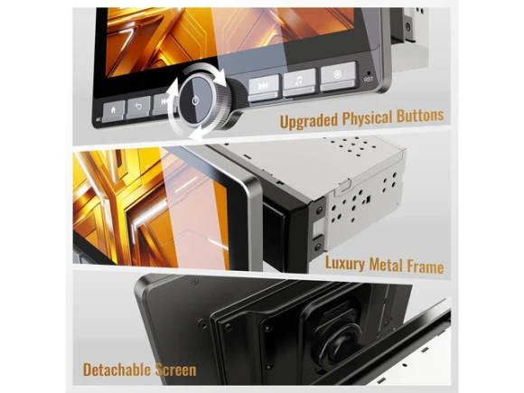 10.1-Inch Single-DIN Android Car Stereo — Car Infotainment System, Haudio
