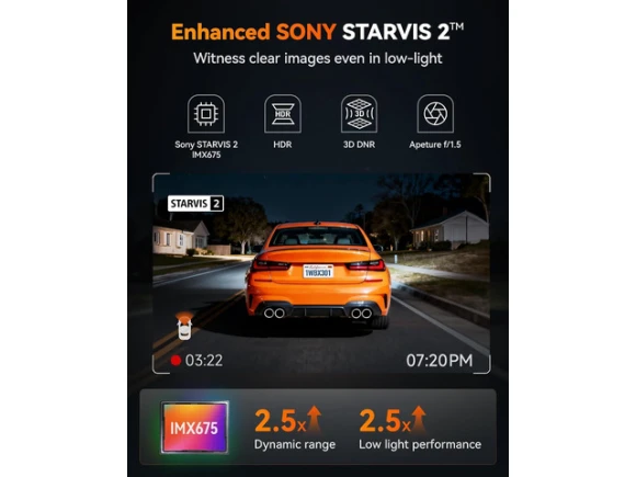 2.5K Dash Camera with ADAS — Dash Cam, WOLFBOX