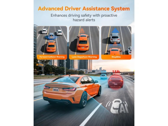 2.5K Dash Camera with ADAS — Dash Cam, WOLFBOX