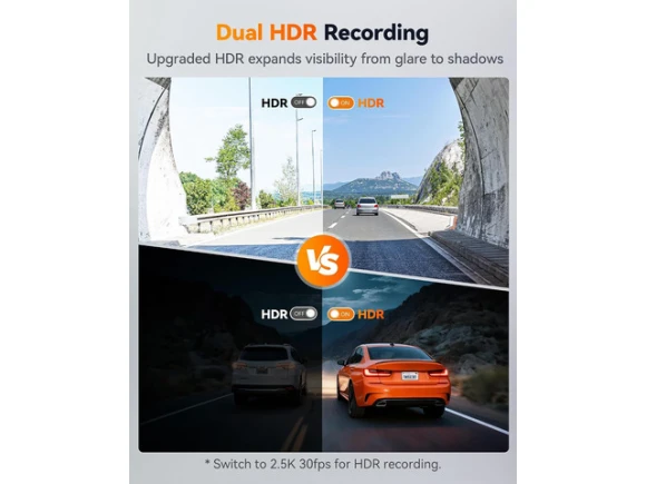 2.5K Dash Camera with ADAS — Dash Cam, WOLFBOX