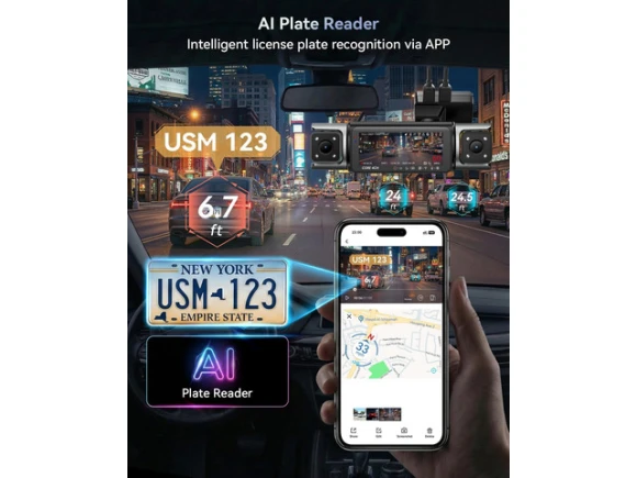 4-Channel Dash Cam — Dash Cam, IIWEY