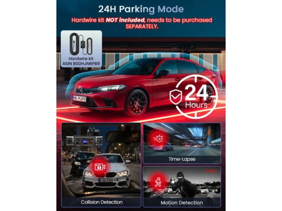 4-Channel Dash Cam — Dash Cam, IIWEY