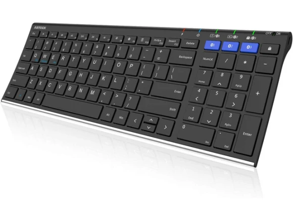 Bluetooth Keyboard, Full Size — Bluetooth Keyboard, Arteck