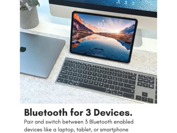 Bluetooth Keyboard with Numeric Keypad — Bluetooth Keyboard, Macally