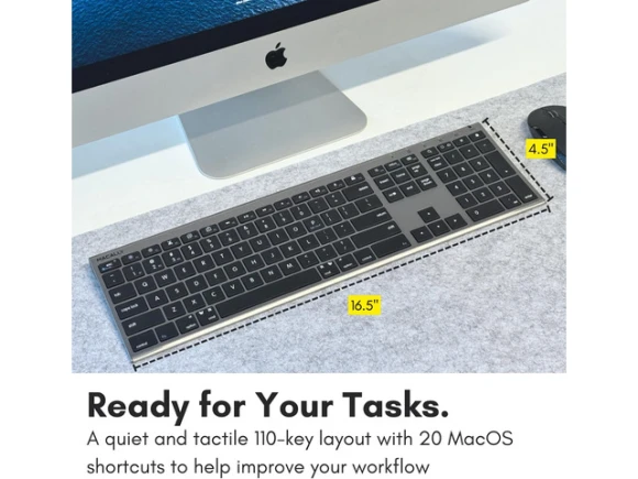 Bluetooth Keyboard with Numeric Keypad — Bluetooth Keyboard, Macally