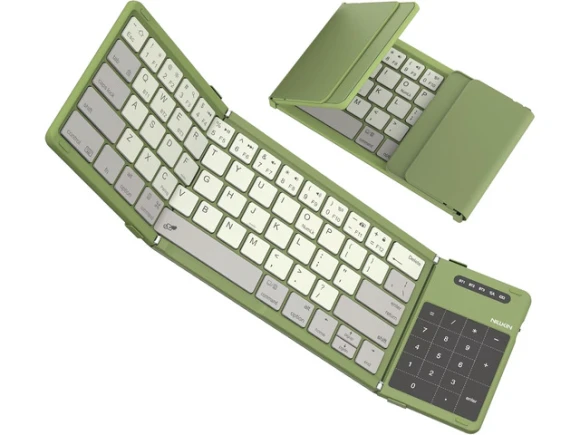 Green Foldable Wireless Keyboard — Bluetooth Keyboard, NILLKIN