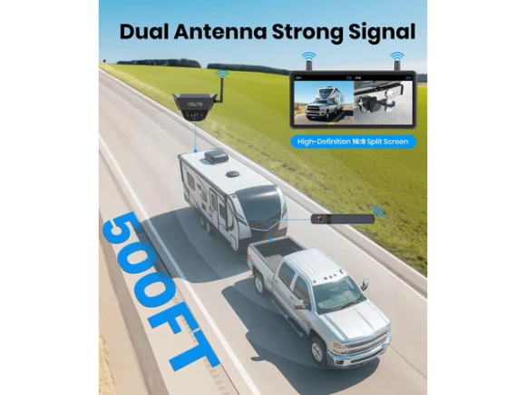 Solar wireless backup camera system — Backup Camera, AUTO-VOX