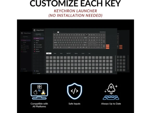 Wireless custom mechanical keyboard — Bluetooth Keyboard, Keychron