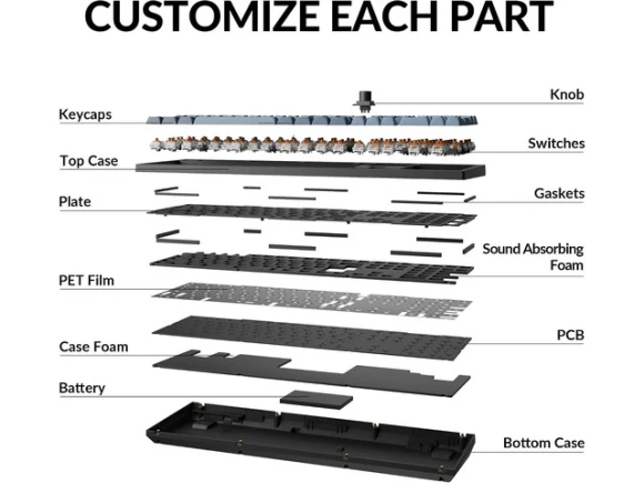 Wireless custom mechanical keyboard — Bluetooth Keyboard, Keychron