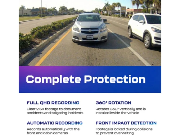 3-Channel Dash Cam — Dash Cam, AZDOME