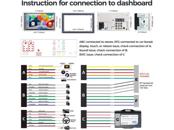 7-inch Car Stereo — Car Infotainment System, PLZ