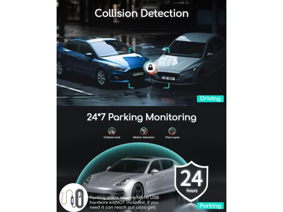 Dual Dash Camera — Dash Cam, COOAU