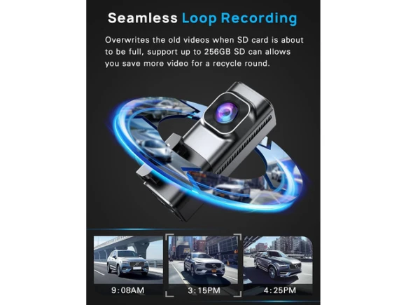 Front-and-rear dash camera — Dash Cam, Navycrest