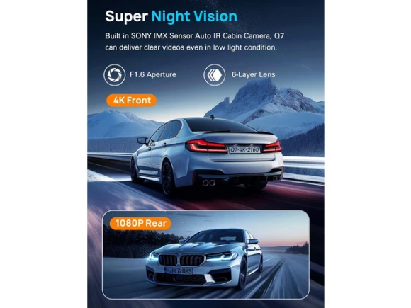 Front-and-rear dash camera — Dash Cam, Navycrest