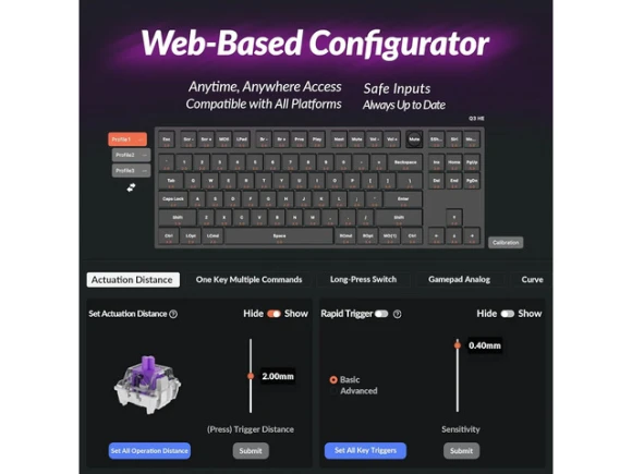 80% TKL Mechanical Keyboard — Bluetooth Keyboard, Keychron