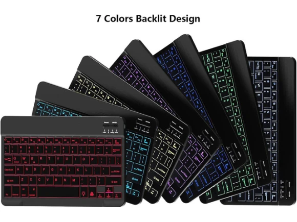 Bluetooth Keyboard and Mouse Combo, Backlit — Bluetooth Keyboard, TUKO