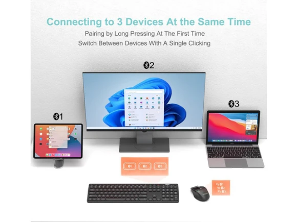 Bluetooth Keyboard and Mouse Set — Bluetooth Keyboard, Arteck