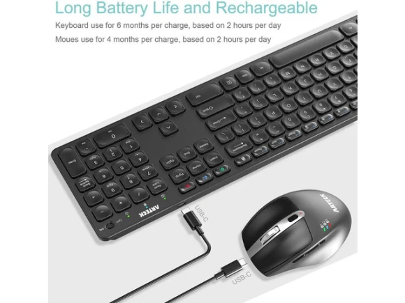 Bluetooth Keyboard and Mouse Set — Bluetooth Keyboard, Arteck