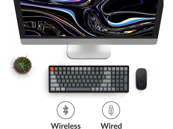 Mechanical Keyboard with RGB LED Backlighting — Bluetooth Keyboard, Keychron