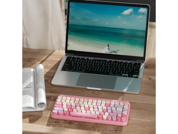 Wireless Computer Keyboard, 84 Keys — Bluetooth Keyboard, UBOTIE