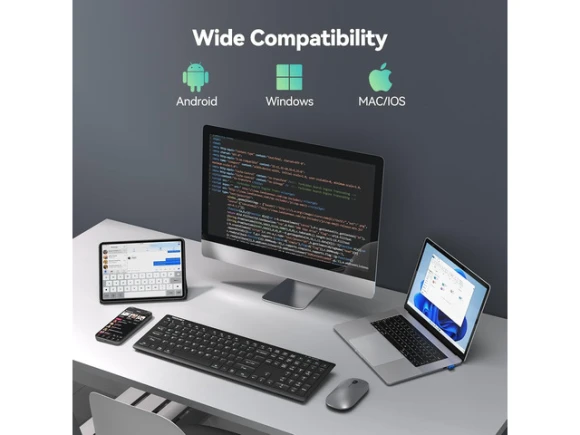 Wireless Computer Keyboard — Bluetooth Keyboard, TECKNET