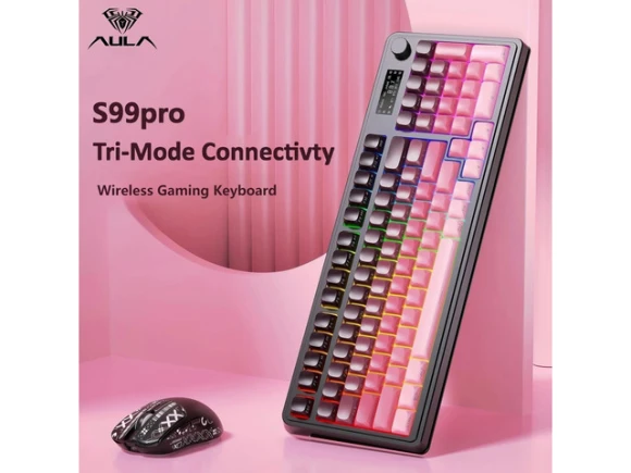 Wireless Membrane Keyboard — Bluetooth Keyboard, AULA