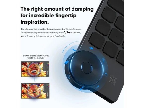 Wireless Programmable Shortcut Keyboard — Bluetooth Keyboard, XPPen