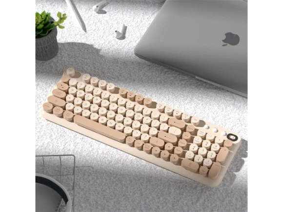Wireless Retro Round Typewriter Keyboard — Bluetooth Keyboard, TUKO