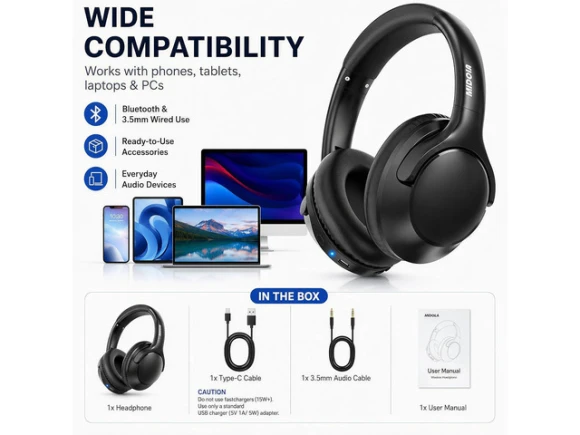 Bluetooth Headphones — Wireless Earbuds, KUKA