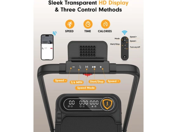 Foldable Under-Desk Walking Pad Treadmill — Connected Equipment, KUKA
