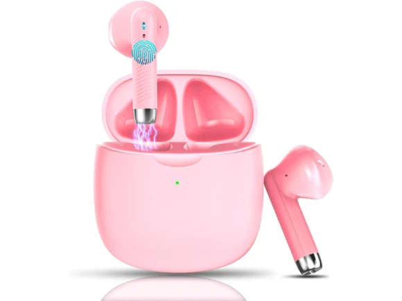 Light Pink Wireless Earbuds — Wireless Earbuds, KUKA