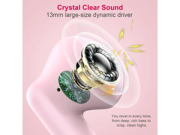 Light Pink Wireless Earbuds — Wireless Earbuds, KUKA