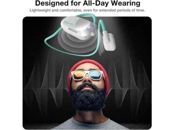 Open-Ear Headphones, White/Turquoise — Wireless Earbuds, KUKA