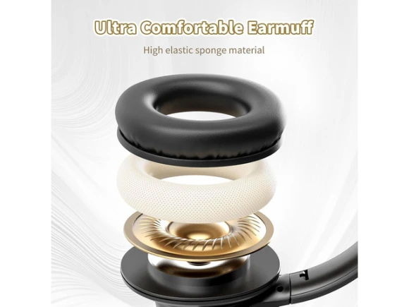 Over-Ear Wireless Headphones — Wireless Earbuds, KVIDIO
