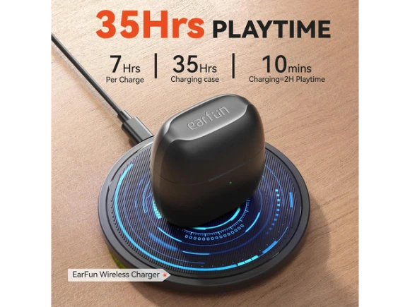 True Wireless Earbuds, Black — Wireless Earbuds, EarFun