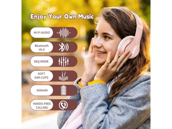 Wireless Bluetooth Over-Ear Headphones — Wireless Earbuds, KUKA