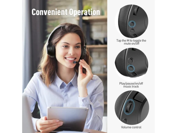 Wireless Headphones with Microphone — Wireless Earbuds, KUKA