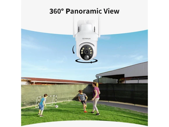 2K Solar Security Camera, 2 Pack — Security Camera, SEHMUA