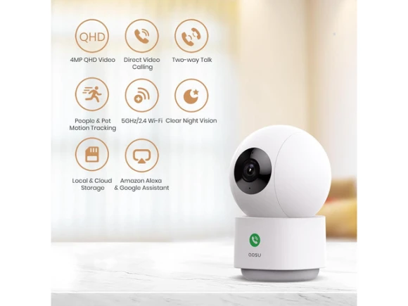 Indoor Security Camera — Security Camera, AOSU