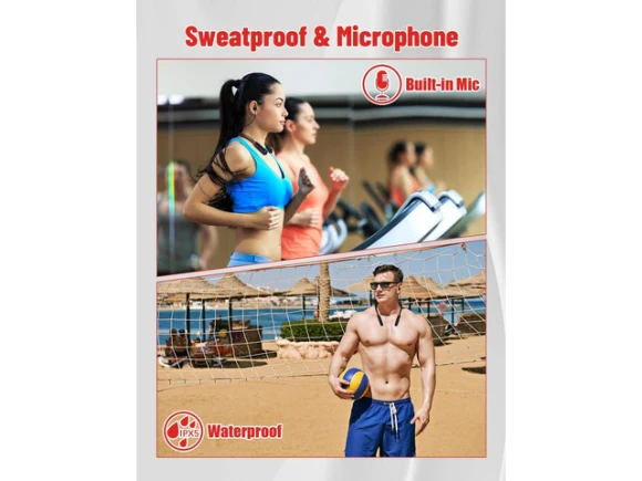 Neckband Bluetooth Headphones — Wireless Earbuds, KUKA