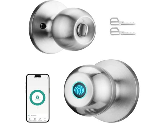 Biometric Door Lock, Satin Nickel, 1 Pack — Smart Lock, STARWELL