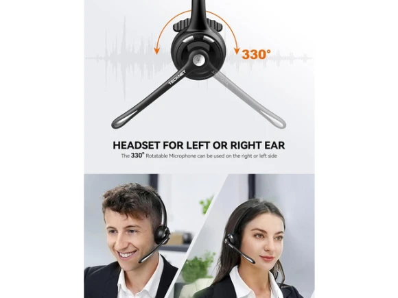 Bluetooth Headset — Wireless Earbuds, TECKNET