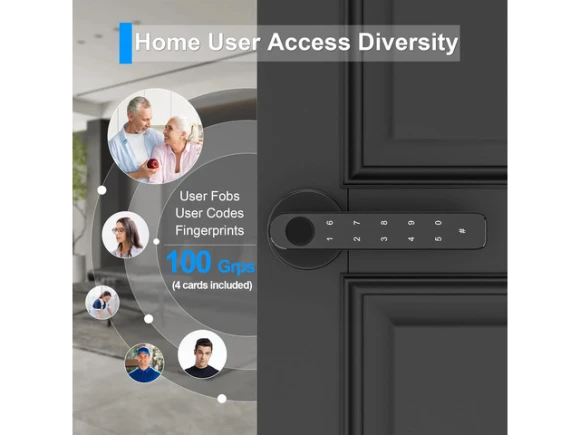 Fingerprint biometric door knob lock — Smart Lock, STARWELL