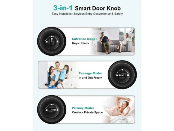 Fingerprint Door Knob Lock — Smart Lock, STARWELL