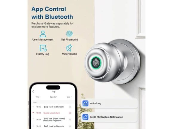 Fingerprint Door Lock — Smart Lock, STARWELL
