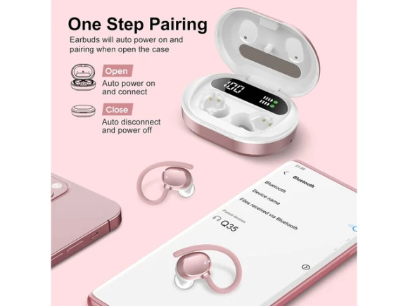 Rose Gold Wireless Earbuds — Wireless Earbuds, TUKO