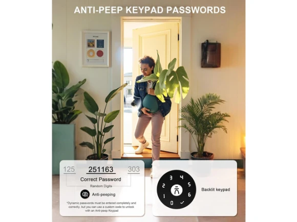 Smart Keypad Door Lock with Handle — Smart Lock, STARWELL