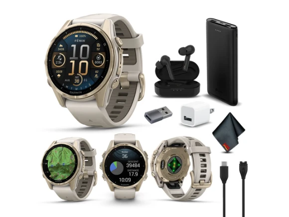 43mm AMOLED Smart Watch — Smart Watch, Garmin